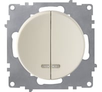 Двойной выключатель с подсветкой OneKeyElectro, цвет бежевый 1E31801301 2172802