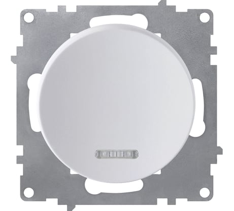 Одинарный выключатель с подсветкой OneKeyElectro, цвет белый 1E31701300 2172778