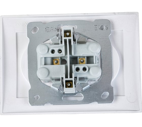 Розетка NILSON 2СП антрацит Touran metallic 24161024