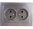 Розетка NILSON 2СП антрацит Touran metallic 24161024 1