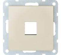 Накладка с суппортом LK Studio розетки компьютерной (беж. матовый) БЕЗ разъема LK80 846102-0