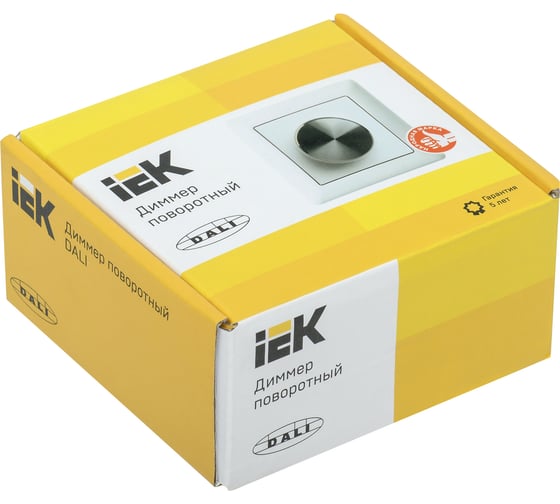 Поворотный диммер IEK DALI 1 адрес пластик белый LDR12-01-0-1-K01