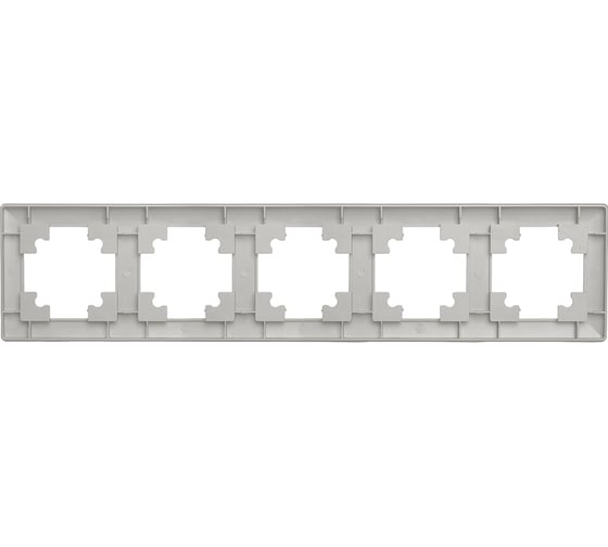 Рамка STEKKER PFR00-7005-03 4-местная, серия Катрин, серебро, 39801