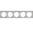 Рамка STEKKER PFR00-7005-03 4-местная, серия Катрин, серебро, 39801 4