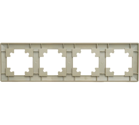 Рамка STEKKER PFR00-7004-08 4-местная, серия Катрин, золото, 49609