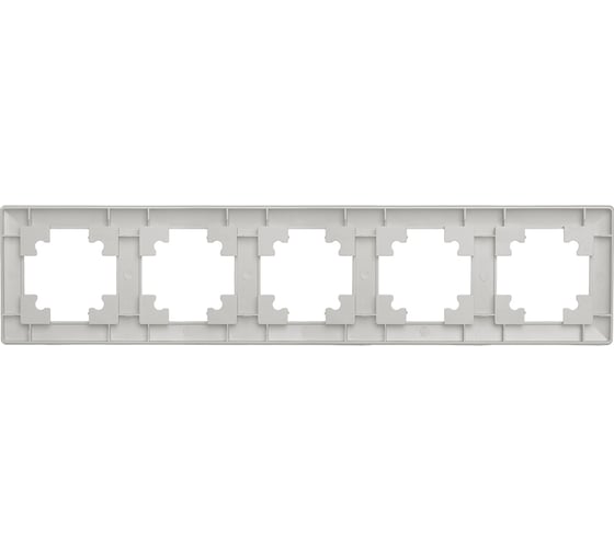 Рамка STEKKER PFR00-7004-03 4-местная, серия Катрин, серебро, 39800