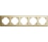 Рамка STEKKER PFR00-7005-08 5-местная, серия Катрин, золото, 49610 1