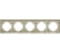 Рамка STEKKER PFR00-7005-08 5-местная, серия Катрин, золото, 49610 4