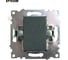 Переключатель STEKKER 1-клавишный (механизм), gls10-7110-04, 250v, 10а, серия катрин, шоколад, 49180 12