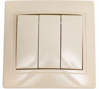 Выключатель GENERICA 3кл 10А КВАРТА кремовый EVK30-K33-10-DM