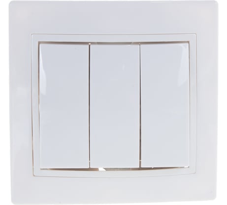 ВС10-3-0-КБ Выключатель 3кл 10А КВАРТА GENERICA белый EVK30-K01-10-DM