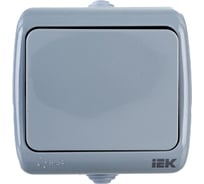 Одноклавишный выключатель IEK ВС-20-1-0-A, открытой установки, 10А, IP54, AQUATIC EVA10-K03-10-54