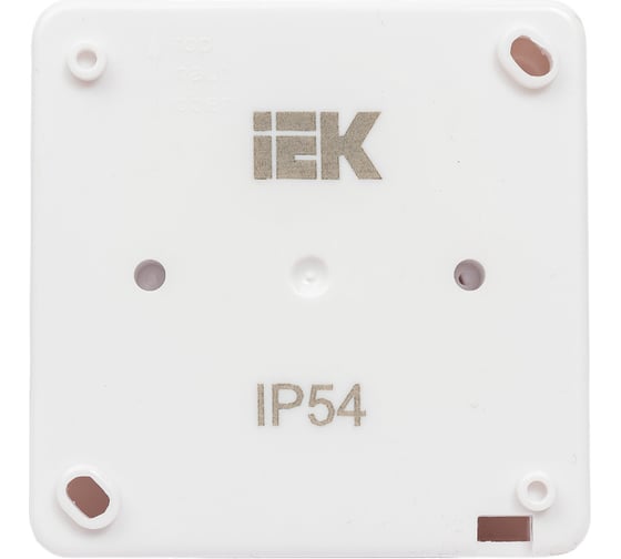Одноклавишный выключатель IEK ВС20-1-1-ГПБ, с индикацией, для открытой установки, IP54, цвет клавиш белый, ГЕРМЕС PLUS EVMP11-K01-10-54-EC