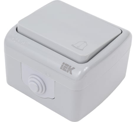 Кнопочный выключатель IEK ВС-20-1-3-A, открытой установки, 10А, IP54, AQUATIC EVA14-K03-10-54