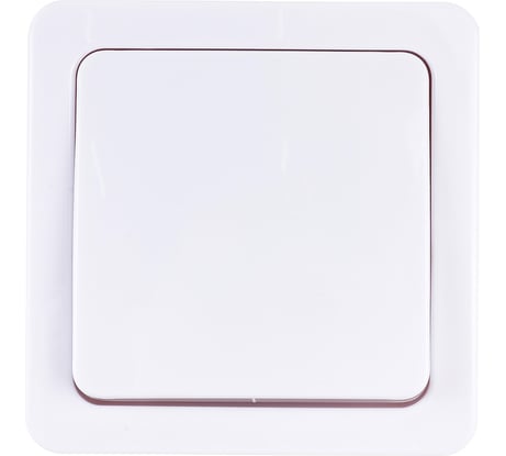 Одноклавишный кнопочный выключатель IEK ВСп20-1-0-ГПБ, проходной, открытой установки, IP54, цвет клавиш белый, ГЕРМЕС PLUS EVMP12-K01-10-54-EC