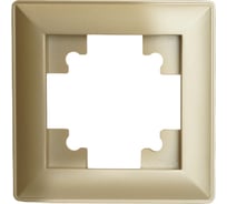 Рамка STEKKER PFR00-7001-08 1-местная, серия Катрин, золото, 49606