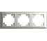 Рамка STEKKER PFR00-7003-03 3-местная, серия Катрин, серебро, 39799 1