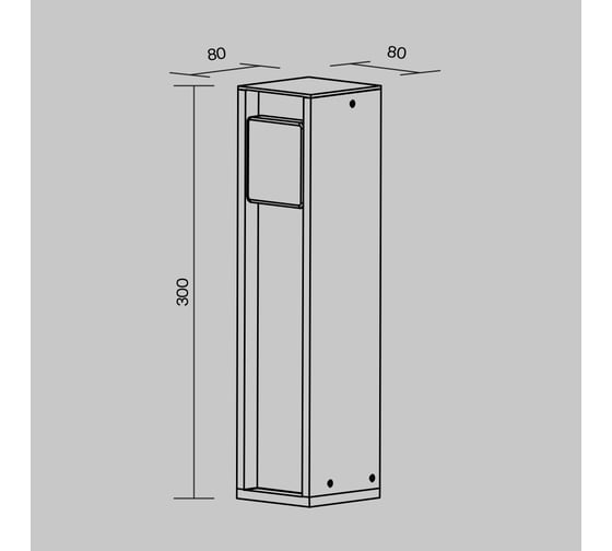 Уличная розетка MAYTONI Socket O459FL-GF01SC