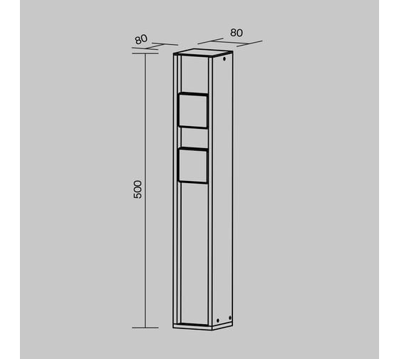 Уличная розетка MAYTONI Socket O459FL-GF02SC