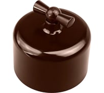 2-клавишный выключатель Electraline R, пластик, коричневый R1-212-22