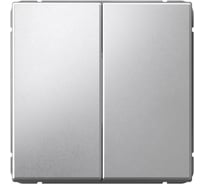 Переключатель Systeme Electric ArtGallery Алюминий 2-клавишный, сх.6/2, 10АХ, механизм GAL000365