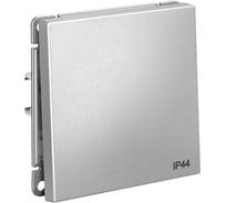 Переключатель Systeme Electric ArtGallery Aqua Алюминий 1-клавишный, IP44, 10АХ, механизм GAL440361