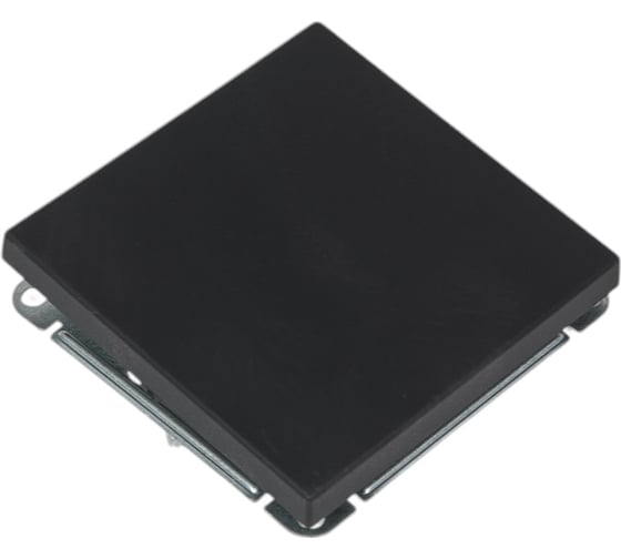 Переключатель Systeme Electric ArtGallery Aqua Карбон 1-клавишный, IP44, 10АХ, механизм GAL441061