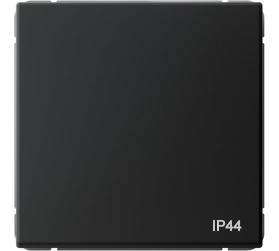 Переключатель Systeme Electric ArtGallery Aqua Карбон 1-клавишный, IP44, 10АХ, механизм GAL441061