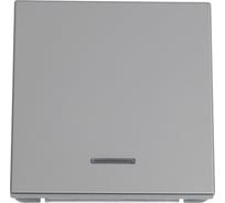 Механизм 1-клавишного выключателя Systeme Electric ArtGallery Сталь с подсветкой, сх.1а, 10АХ GAL000913