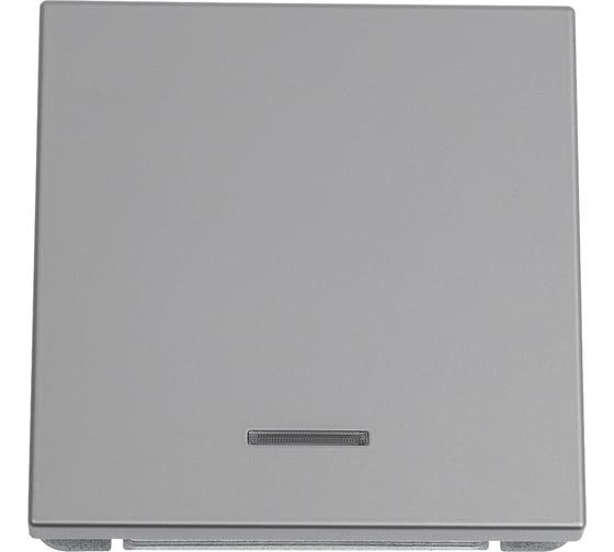 Механизм 1-клавишного выключателя Systeme Electric ArtGallery Сталь с подсветкой, сх.1а, 10АХ GAL000913 1