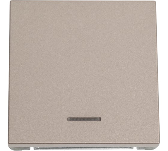 Механизм 1-клавишного выключателя ysteme Electric ArtGallery Шампань с подсветкой, сх.1а, 10АХ GAL000513 1