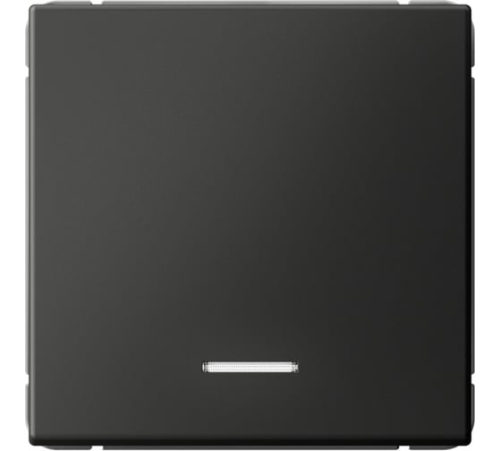Выключатель с подсветкой 1-клавишный ArtGallery, 10 АХ, механизм Systeme Electric Базальт GAL001413