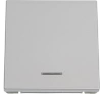 Механизм 1-клавишного выключателя Systeme Electric ArtGallery Алюминий с подсветкой, сх.1а, 10АХ GAL000313