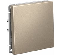 Механизм 1-клавишного выключателя Systeme Electric ArtGallery Шампань кнопочный, 10А GAL000515