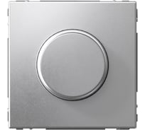 Механизм светорегулятора (диммера) Systeme Electric ArtGallery Алюминий поворотно-нажимной, LED, RC, 400Вт GAL000323