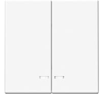 Выключатель с подсветкой 2-клавишный ArtGallery Systeme Electric 10 АХ, механизм, Лотос GAL001353