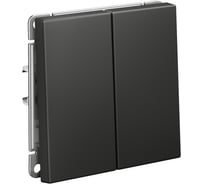 Механизм 2-клавишного выключателя Systeme Electric ArtGallery Базальт сх.5, 10АХ GAL001451