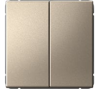 Выключатель 2-клавишный ArtGallery Systeme Electric 10 АХ механизм Шампань GAL000551