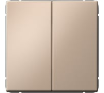 Переключатель Systeme Electric ArtGallery Песочный 2-клавишный,сх.6/2, 10АХ, механизм GAL001265