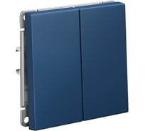 Механизм 2-клавишного выключателя Systeme Electric ArtGallery Аквамарин сх.5, 10АХ GAL001151