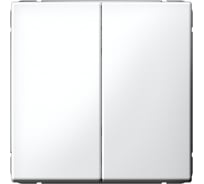 Переключатель Systeme Electric ArtGallery Лотос 2-клавишный, сх.6/2, 10АХ, механизм GAL001365