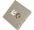 Розетка двойная ТВ + компьютерная Systeme Electric ArtGallery Шампань RJ45, кат. 5Е GAL000589 2