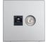 Розетка двойная ТВ + компьютерная Systeme Electric ArtGallery Сталь RJ45, кат. 5Е GAL000989 3