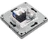 Розетка двойная ТВ + компьютерная Systeme Electric ArtGallery Сталь RJ45, кат. 5Е GAL000989 6