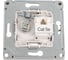 Розетка двойная ТВ + компьютерная Systeme Electric ArtGallery Алюминий RJ45, кат. 5Е GAL000389 3