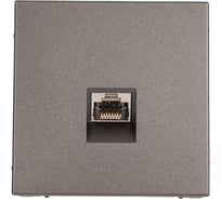 Розетка компьютерная Systeme Electric ArtGallery Мокко RJ45, кат. 6A, механизм GAL000686