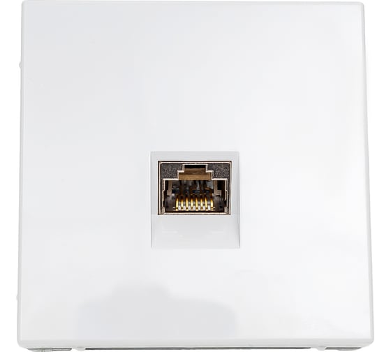 Розетка компьютерная Systeme Electric ArtGallery Белый RJ45, кат. 6A, механизм GAL000186
