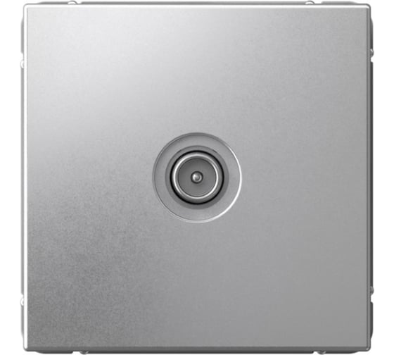 Розетка Systeme Electric ArtGallery Алюминий TV Розетка проходная 4DB, механизм GAL000392