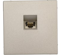 Розетка компьютерная Systeme Electric ArtGallery Шампань RJ45, кат. 6A, механизм GAL000586