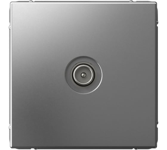 Розетка Systeme Electric ArtGallery Сталь TV Розетка оконечная 1DB, механизм GAL000991